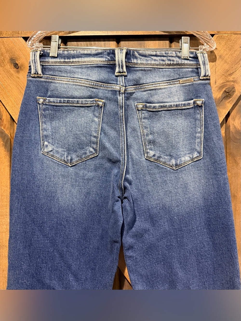 Kancan Wide Leg Flare High Rise Jeans Sz 28 - Picture 4 of 14